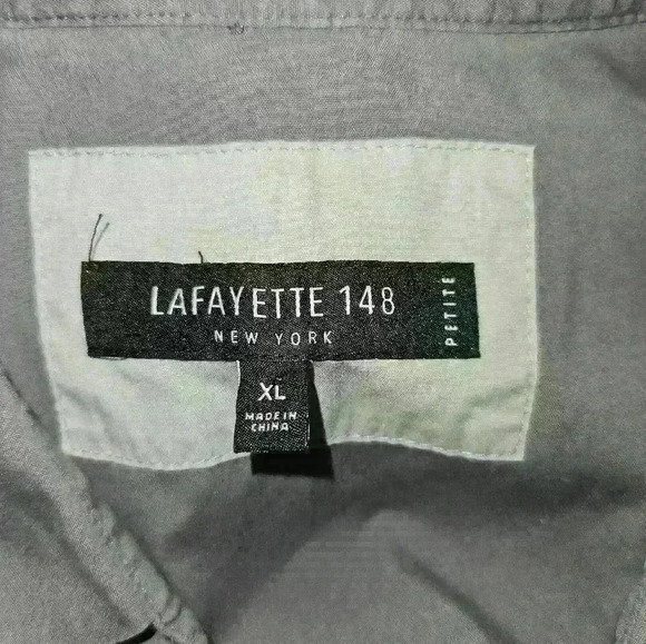 Lafayette 148 New York Womans Blouse Size XL Petite - Picture 12 of 13